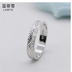 S925 Srebrny pierścień Fashion Scale Ring